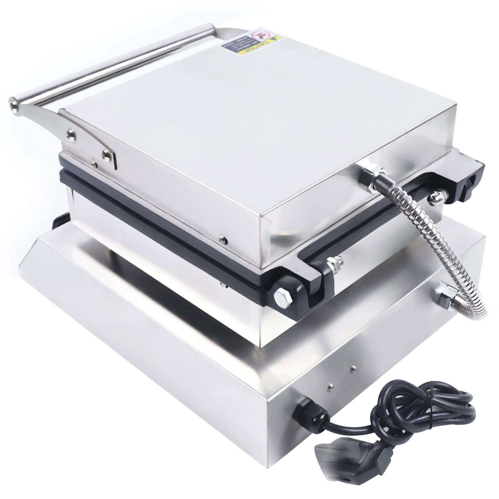 Commercial Ice Cream Cone Maker,Waffle Maker Machine,Electric Waffle Cone Maker.Stainless Steel Breakfast Baker Machine with Temperature and Time Control for Restaurant or Home