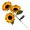B, variant on User Friendly Solar Pathway Lights Flower Shape Waterproof Walkway Light Plastic Texture Solar Flower Statue Light