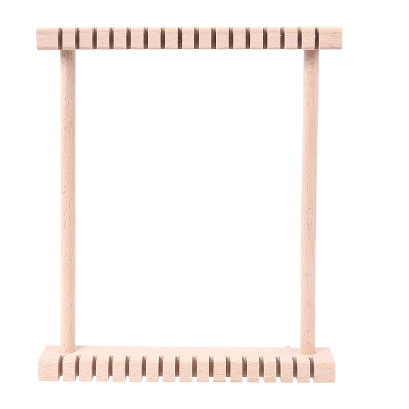 Mini Wooden Knitting Machine Weaving Craft DIY Wool Knitted Handcraft Tool Kids Educational Montessori Toys