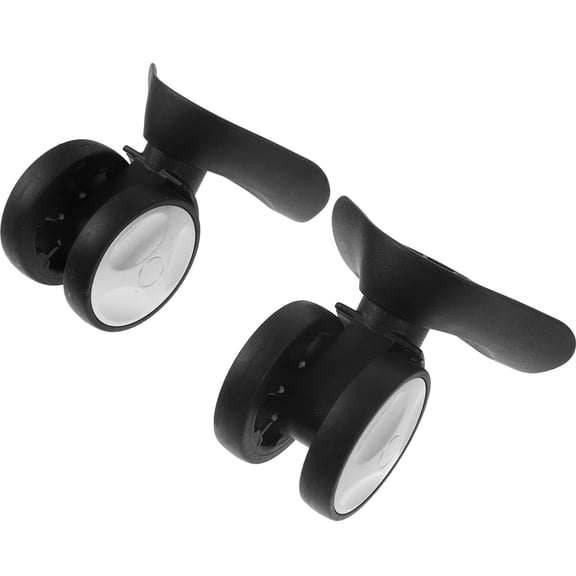PENIKOKO 1 Pair Black Plastic Travel Suitcase Swivel Wheel Replacement Smooth Rolling