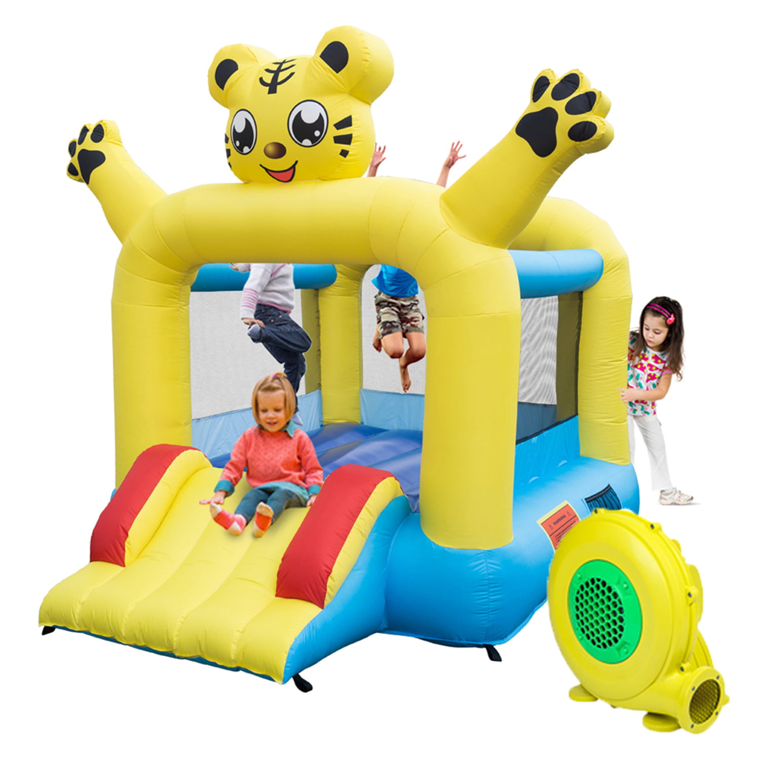 Details about   Inflatable Castle Bounce House Kids Slide Fun Jumping Playhouse with Air Blower 