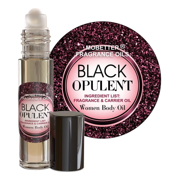 MOBETTER FRAGRANCE OILS Black Opulent Women perfume Body Oil, Long Lasting, Travel Size, Top notes are Pear, Pink Pepper and Orange Blossom