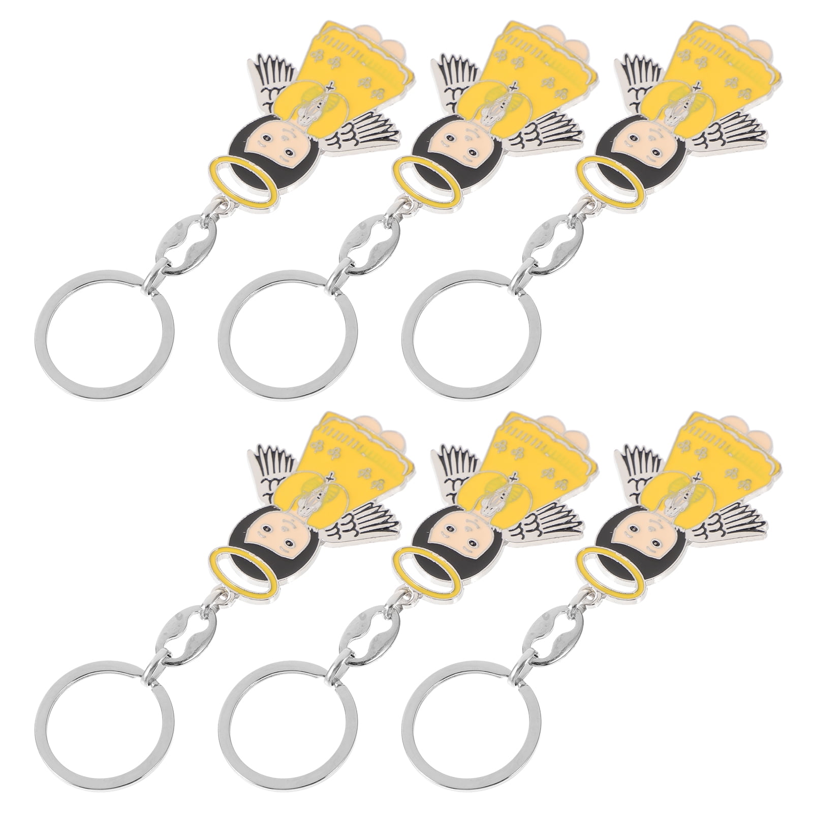 MLINS 5 Count Travel Accessories Erasers Angel Keychain Miss