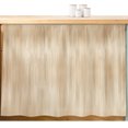 thumbnail image 2 of Orange Brown Small Cabinet Curtains 10"W x 11"L, Modern Abstract Art Ombre Striped Sink Skirt Dust-Proof Short Curtain for Bathroom Vanity Storage Cubby Desk, Self Adhesive Privacy Drapes, 2 of 9