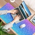 thumbnail image 6 of Rainbow Shine Glitter Desk Mat, Desk Accessory, Cute Workspace, Trendy Workspace, Trendy, 35.4x15.7in Large Gaming Mouse Pad, Cute Desk Topper, Pretty Desk Pad, 6 of 6