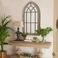 thumbnail image 3 of LuxenHome Wood and Metal Cathedral Wall Décor, 3 of 8