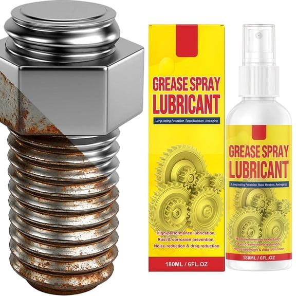 Anti-Rust Lubricant Spray & Rust Remover, Heavy-Duty Quick-Acting Formula That Penetrates and Dissolves Rust on Metal for Vehicles, Tools, Chains
