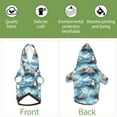 thumbnail image 5 of Goofa Sea Marine And Lighthouse Pattern Small Dog Sweater Hoodies Pet Grey Hooded Soft Fleece Sweatshirts with Pocket Fall Winter Puppy Cat Sweaters Warm Clothes-X-Small, 5 of 8