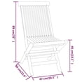 thumbnail image 2 of vidaXL 3 Piece Patio Dining Set Solid Wood Teak, 2 of 9
