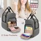 thumbnail image 4 of Mochila de maquillaje LUXJA con 3 fundas extraíbles y bolsa para cepillos gris, 4 of 7