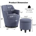 thumbnail image 2 of Ergonomic and Swiveling Design - Relax and Adjust Freely in Living Room or Bedroom, 2 of 4