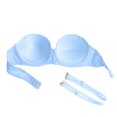 thumbnail image 5 of Mokibras Strapless Bra, Womens Strapless Front Closure Bra Wireless Push up Padded Non Slip Tube Jelly Bra with Detachable Shoulder Straps, 5 of 6
