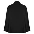 thumbnail image 5 of Baberdicy Blazers for Women Women's 2024 Fall Business Casual Long Sleeve Notch Lapel Trendy Work Jackets Outerwear, Sale Clearance Black L, 5 of 9