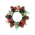 thumbnail image 3 of Artificial Candle Rings Wreaths Greenery PP Material Ideal for Wedding Table Centerpiece Kitchen Use, 3 of 9