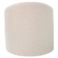 thumbnail image 5 of Better Homes & Gardens 20" Round Outdoor Pouf Ottoman, 1-Piece, Cream Boucle, 5 of 7