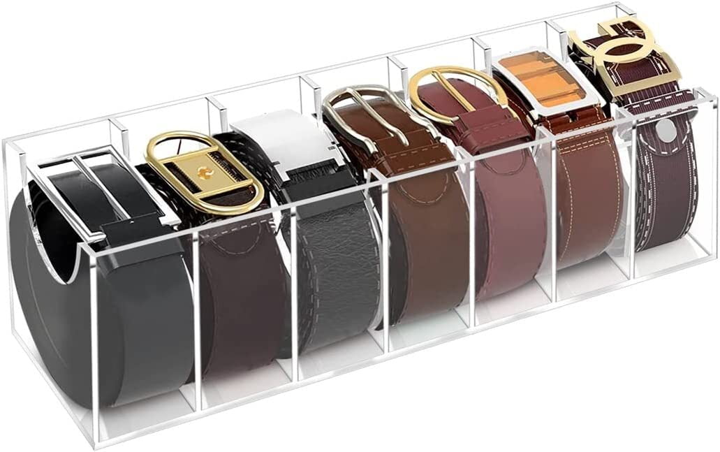 tie and belt organizer box