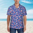 thumbnail image 2 of Honeii Beautiful Koi Fish Print Men’s Hawaiian Shirt,Classic Button-Down Short Sleeve Shirt, for Beach, Vacation, and Outdoor Activities,Medium, 2 of 7