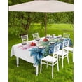 thumbnail image 4 of Fsddascl Succulent Green Blue Pink Outdoor Tablecloth - 54x80 Inch Rectangle Dining Table Cover, Summer Botanical Tropical Waterproof Outdoor Table Cloth with Umbrella Hole & Zipper for Picnic/Patio, 4 of 7
