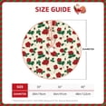 thumbnail image 2 of Haiem Rose Flowers Pattern Christmas Tree Skirt Merry Christmas Party Christmas Tree Decoration,New Year Decorations-36", 2 of 6