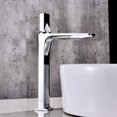 thumbnail image 3 of Basin Mixer Tap Tall Chrome Plated Brass Single Hole Hot and Cold Water Filter Bubbler Bathroom Sink Taps Easy To Install and Use, 3 of 5