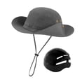 thumbnail image 2 of Casco de bicicleta gorra de pescador casco de ciclista moderno con correa para la barbilla casco en forma de sombrero casco para adultos para mujeres Gris, 2 of 8