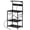 23.6inch/Black, variant on Amadwell 4-Tier Kitchen Storage Shelf Organizer Bakers Rack with Power Outlets, Coffee Bar & Microwave Stand