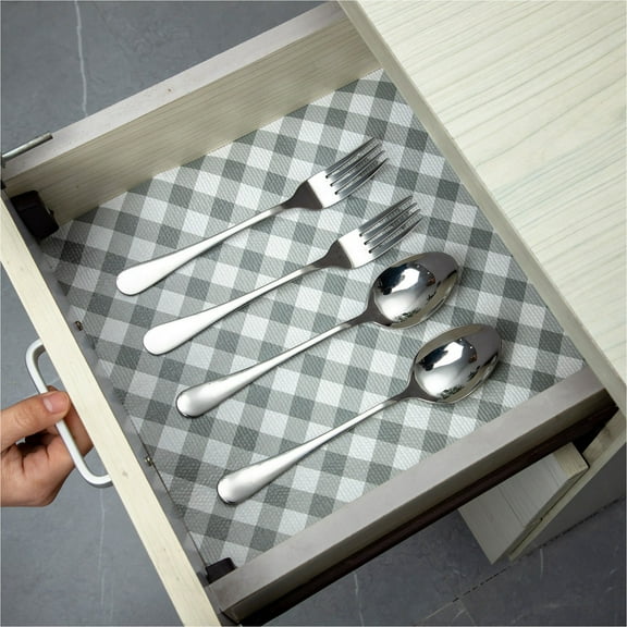 RAY STAR 20x72 Inch Drawer and Shelf Liner for Cabinet, Slip Resistant Non Adhesive Protection for Kitchen, BPA Free Smooth Surface Plastic Liners for Cabinets