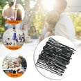 thumbnail image 6 of Head Bands Stretch Clip Waved U-shaped Pin 100pc Hairpins size Hair Barrette Salon Black Accessory Hair Pins 6cm, 6 of 7