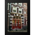 thumbnail image 2 of Berzel, Erin 11x14 Black Modern Framed Museum Art Print Titled - Red Door in Amsterdam, 2 of 5