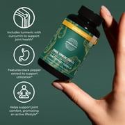 Primal Harvest Turmeric Supplement, Plant Based Turmeric Root Extract with Curcumin & BioPerine, 60ct