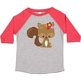 thumbnail image 3 of Inktastic Spring Animals, Cute Squirrel, Colorful Flowers Boys or Girls Toddler T-Shirt, 3 of 5