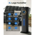 thumbnail image 4 of Humidifiers for Room Bedroom, 2.1Gal/8L Humidifiers for Home, Large Room, Top Fill Whole House Cool Mist for Plants Baby(Black), 4 of 8