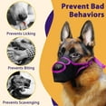 thumbnail image 5 of Dog Muzzle, Mesh Muzzle for Large Medium Small Dogs Allows Full Pant Drinking Mouth Cover to Prevent Biting Chewing Scavenging Adjustable Breathable, 5 of 8