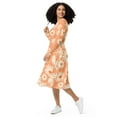 thumbnail image 3 of Women’s Long Sleeve Midi Dress – Retro Daisy Floral Print Swing Dress for Spring & Summer (L), 3 of 4