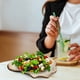 thumbnail image 5 of EeaseMX 1 plato con forma de concha, plato de comida occidental, plato de ensalada de frutas (café), 5 of 7