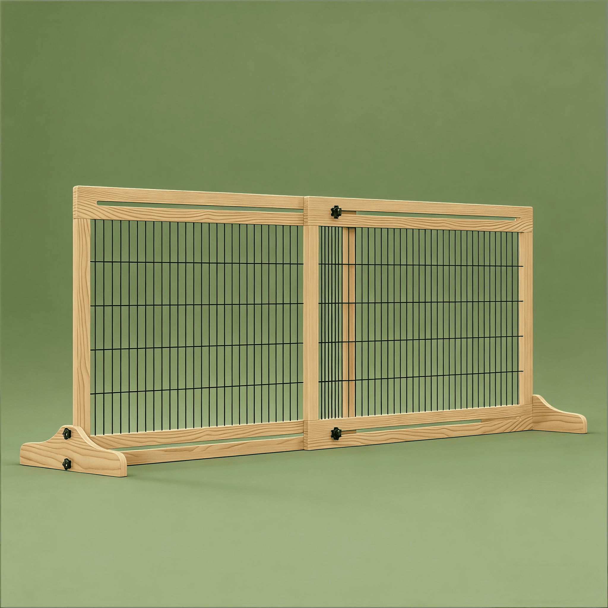 Wide Pet Gate, Wooden Pet Gate Freestanding Pet Gate for Your Home
