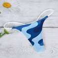 thumbnail image 5 of iHPH7 Thongs for Women, G String Thongs for Women, Camo Thong, Blue S, 5 of 5