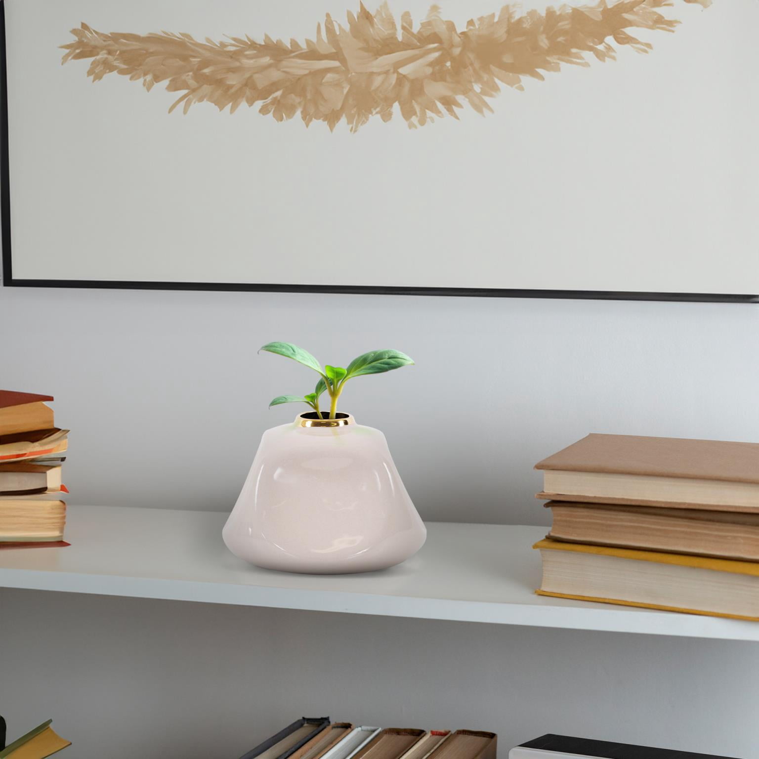 Christana Concaved Ceramic Vase- Medium