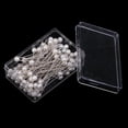thumbnail image 4 of simhoa 100 Pieces White Pearl Bead Pins for Needlework Sewing Hand Dressmaker Practical, 4 of 8