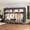 Gray, variant on 78.7Inch Portable Wardrobe Closet, 4 Storage Spaces with 4Hanging Rods,s,Steel Frame Fabric Organizer, Easy Assembly and Dust Resistant Design,brown