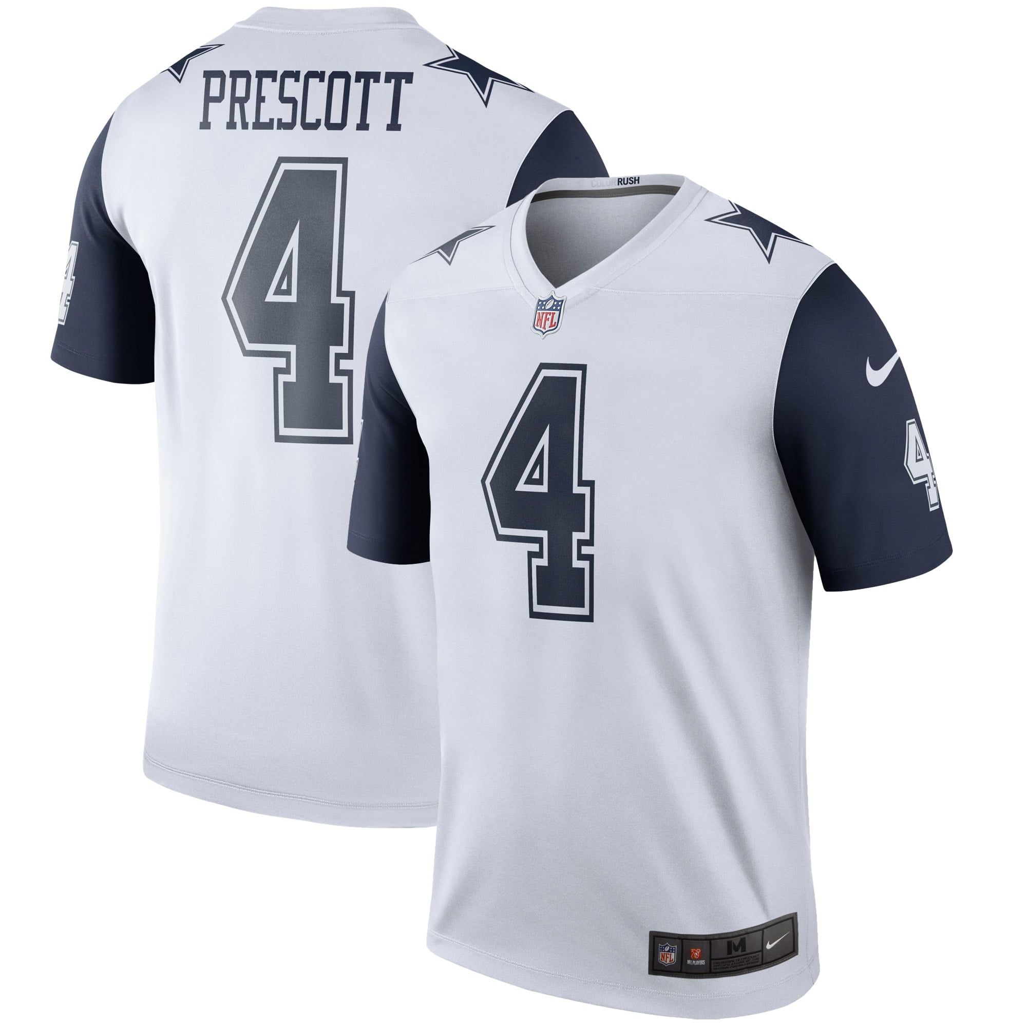 امجراند Men's Dallas Cowboys #4 Dak Prescott Lights Out Black NFL Nike Elite Jersey امجراند