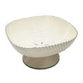 thumbnail image 1 of jifeng Fruit Serving Bowl Drainer Round Kitchen Strainer Bowl for Table Centerpiece White, 1 of 9