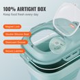 thumbnail image 3 of VEVOR Collapsible Dog Food Storage Container, 50 lbs Capacity Large Dispenser Bin with Attachable Casters, Airtight Lid Kitchen Rice Cereal Flour Bin, Pet food Containers For Cat, Bird, Other Pet Food, 3 of 9