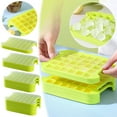 thumbnail image 3 of Ohufall Ice Cream Molds With Cover Small Refrigerator Easy Release Homemade Popsicle Maker, 3 of 3