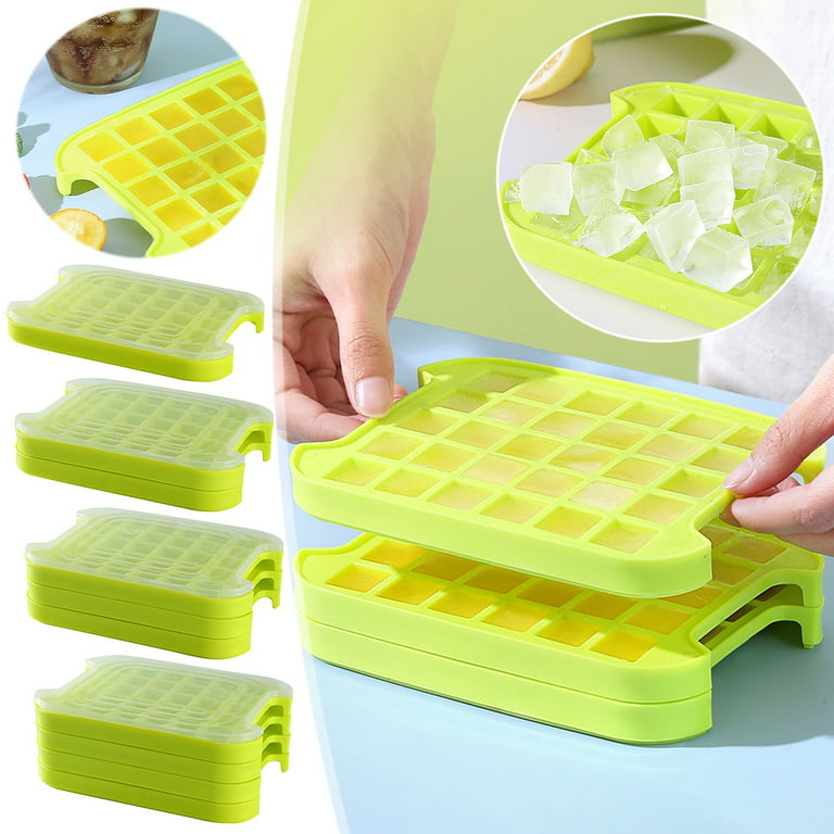 XMMSWDLA Mini Ice Cube Trays for Freezer Ice Cubes Moldes Home