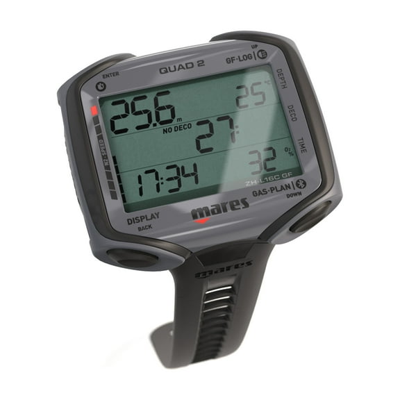 Mares QUAD 2 Wrist Dive Computer - Black Antracite