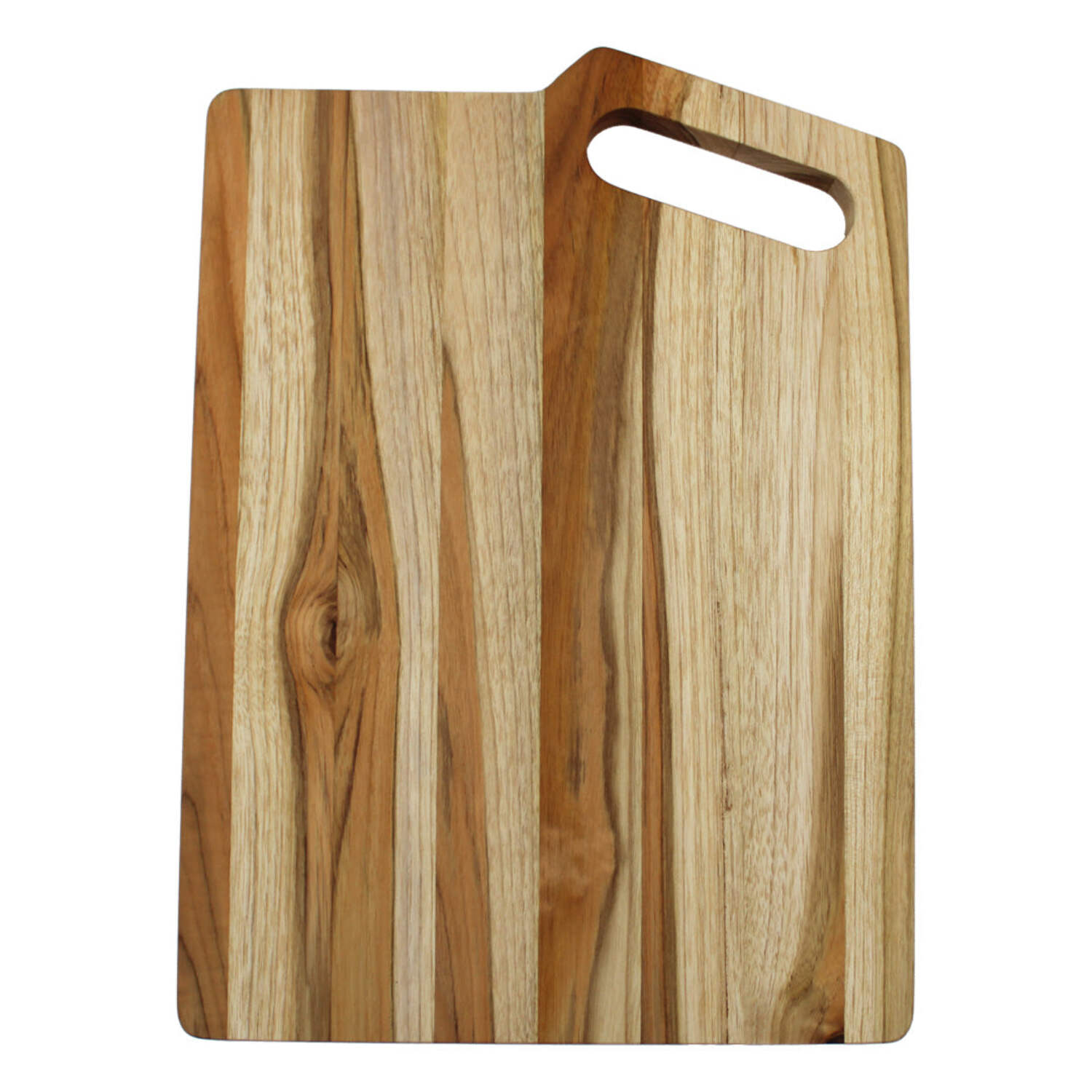 EcoDecors 3 Piece Teak Wood Cutting Board Set with Juice Groove  Handle