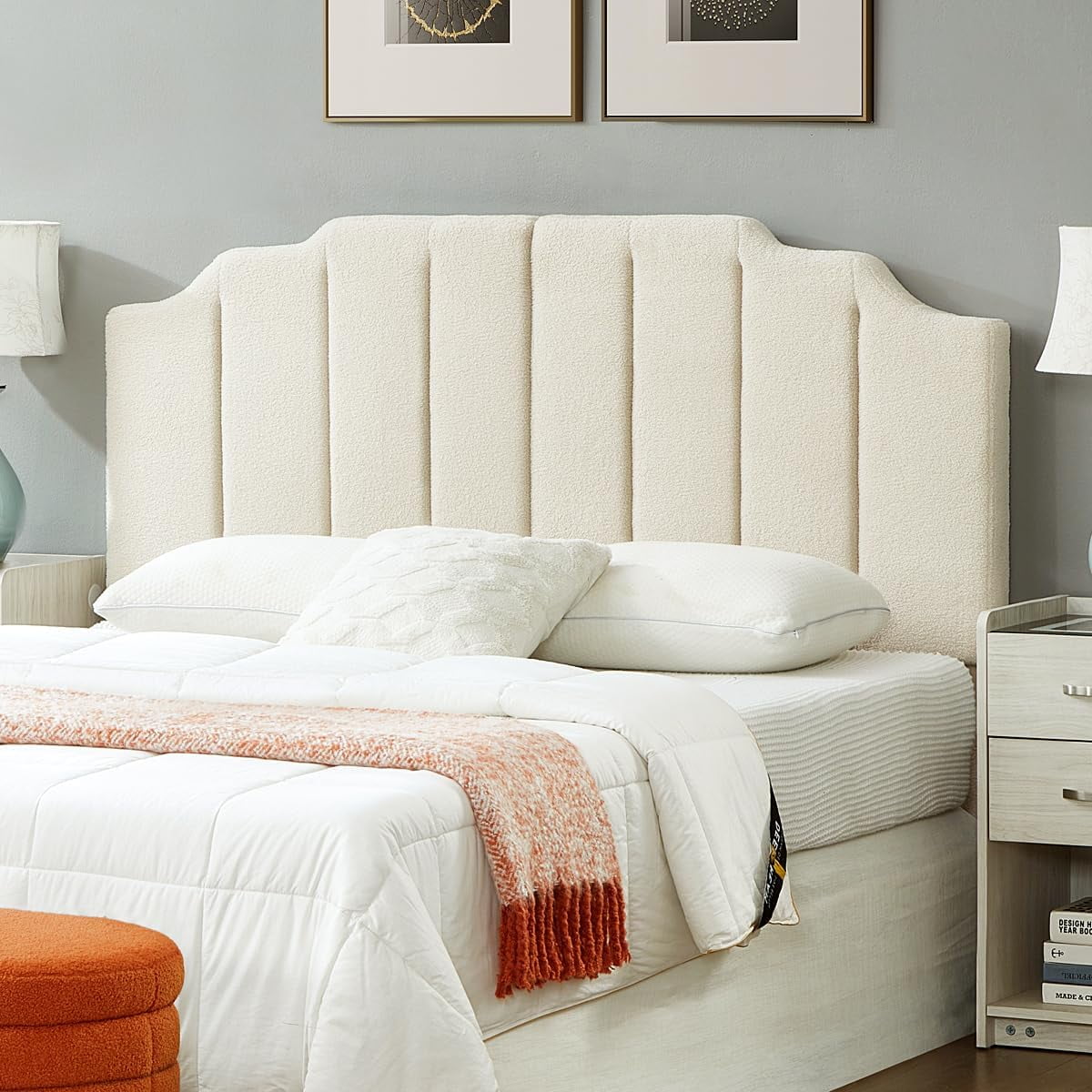 Emma + Oliver Tufted Padded Upholstered Twin Size Headboard