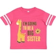 thumbnail image 3 of Inktastic I'm Going to Be a Big Sister Giraffe Girls Toddler T-Shirt, 3 of 5