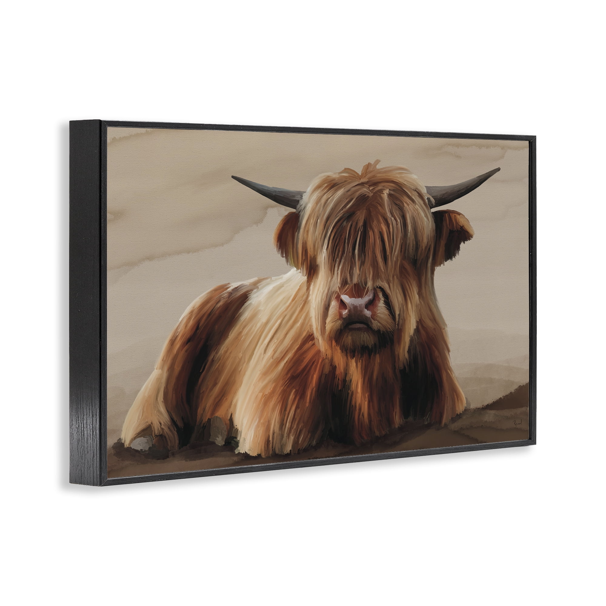 Stupell Industries Got My Hair Done Cattle Black Framed Giclee Art, design by Renel Peters